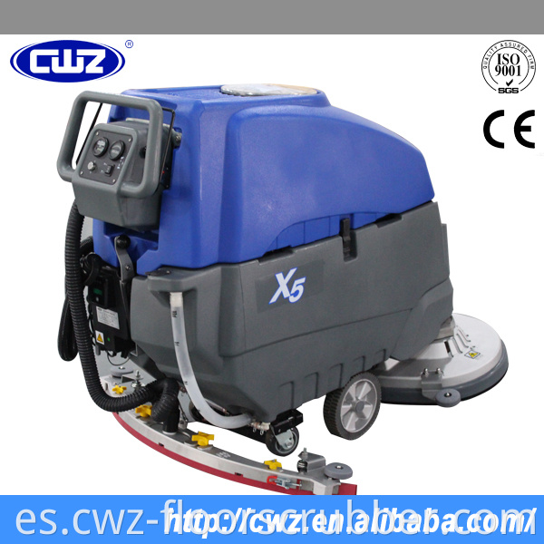 Fregadora de suelos automática CWZ X5 con cepillo doble